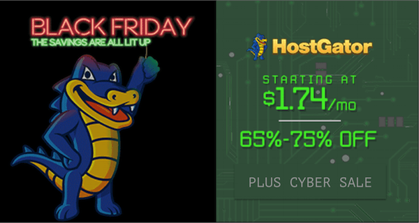 HostGator Black Friday Sale 2016 Deal Coupon Code